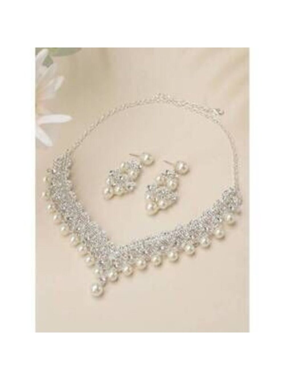 Geometric Zinc Alloy Baroque Necklace Earring Suitable Fo Dainty - Picture 3 of 6